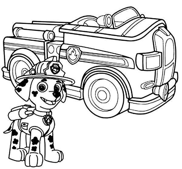 Coloriage-et-dessin-Pat-Patrouille-Coloriage-de-Marcus-et-son-vehicule-camion-de-pompier