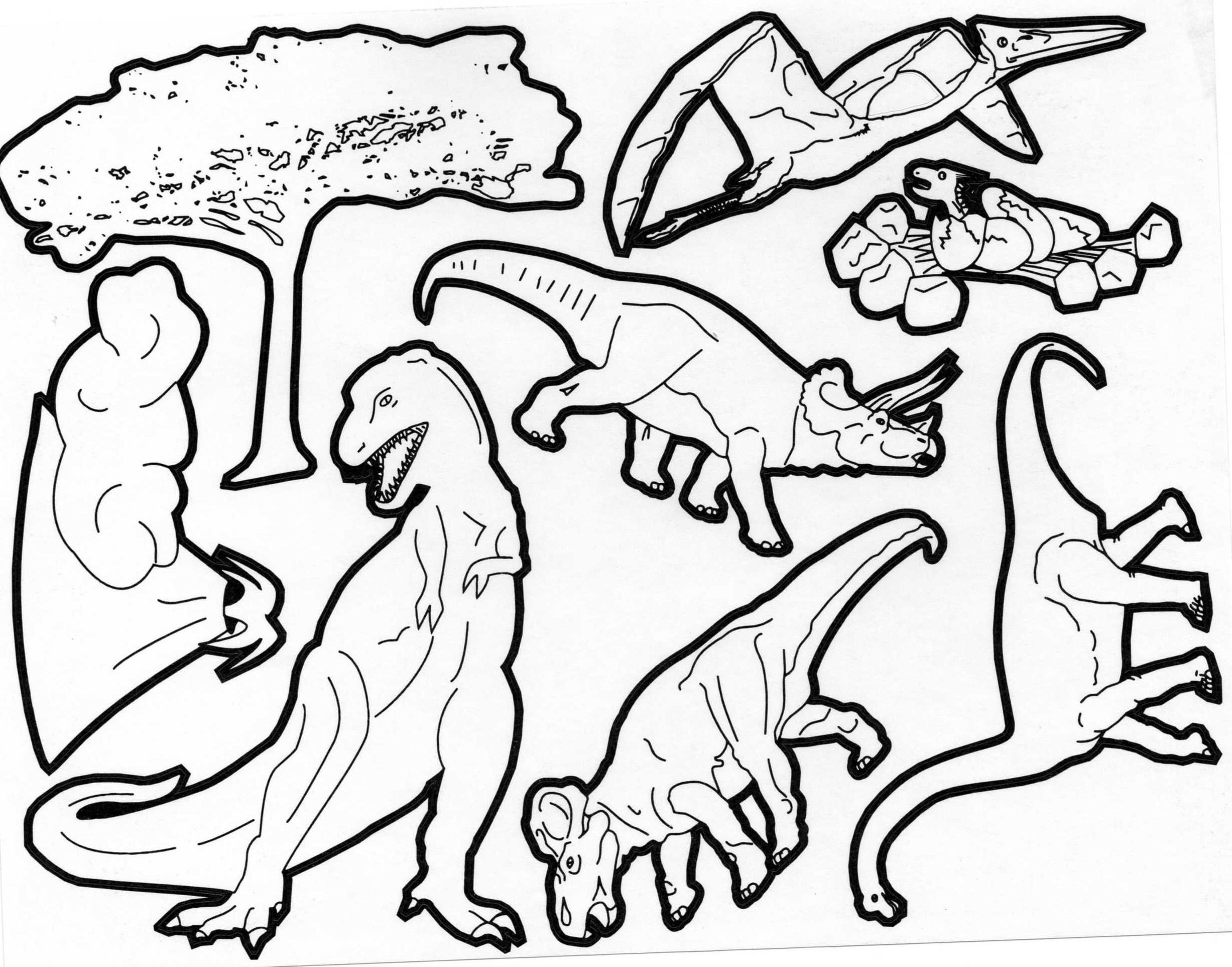 coloriage dinosaures  Page 3